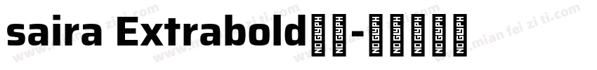 saira Extrabold字体字体转换